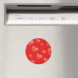 Love Forever, hearts of red design, Magnet