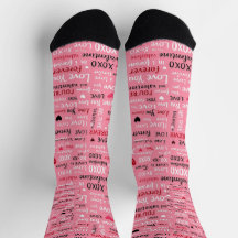 Love Forever - Valentine's Day Typography Pattern