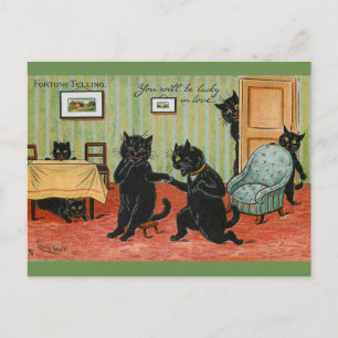 Love Fortune Telling by Louis Wain Postcard