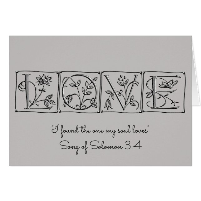 Love~Found the one my Soul Loves~Scripture~Wedding (Front Horizontal)