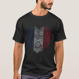Love France French flag Heart T-Shirt