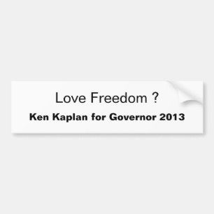 Love Freedom ? Bumper Sticker