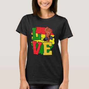 Love Freedom Juneteenth 1865 June 19th Black Freed T-Shirt