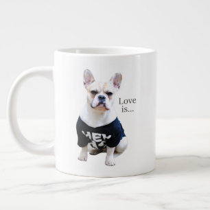 Love French Bulldog Frenchie Mum Dad Dog Puppy Pe Large Coffee Mug