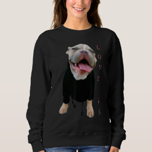 Love French Bulldog Frenchie Mum Dad Dog Puppy Pe Sweatshirt