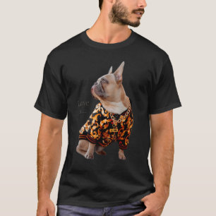 Love French Bulldog Frenchie Mum Dad Dog Puppy Pe T-Shirt