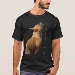 Love French Bulldog Frenchie Mum Dad Dog Puppy Pet T-Shirt
