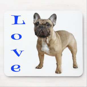 Love French Bulldog Puppy Dog Mousepad