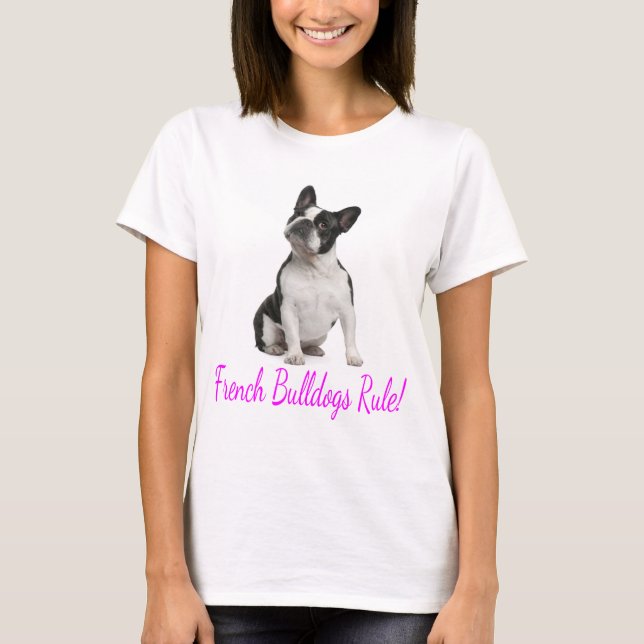 Love French Bulldog Puppy Dog T-Shirt (Front)