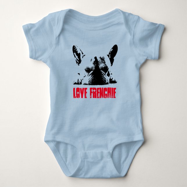 Love Frenchie Baby Bodysuit (Front)