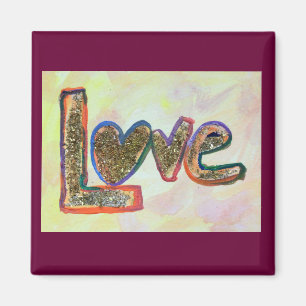 Love Fresh Spring Art Painting Magnet
