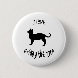 Love Friday The 13th 6 Cm Round Badge