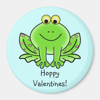 Love Frog Funny Greeting: Hoppy Valentine's Day Magnet