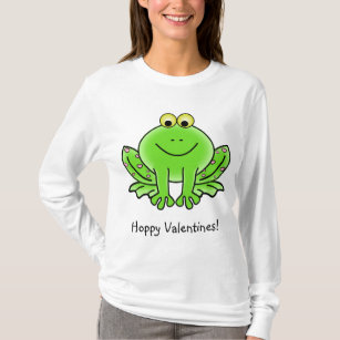 Love Frog Funny Greeting: Hoppy Valentine's Day T-Shirt