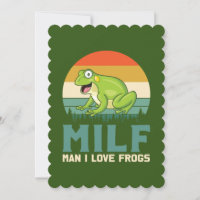 Love Frogs Flat Greeting Card