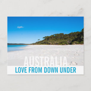 Love From Australia Hyams Beach Landscape Paradise Postcard