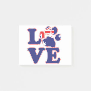Love-From-Australia-Paw-Print Post-it Notes
