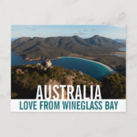 Love From Australia Tasmania Wineglass Bay