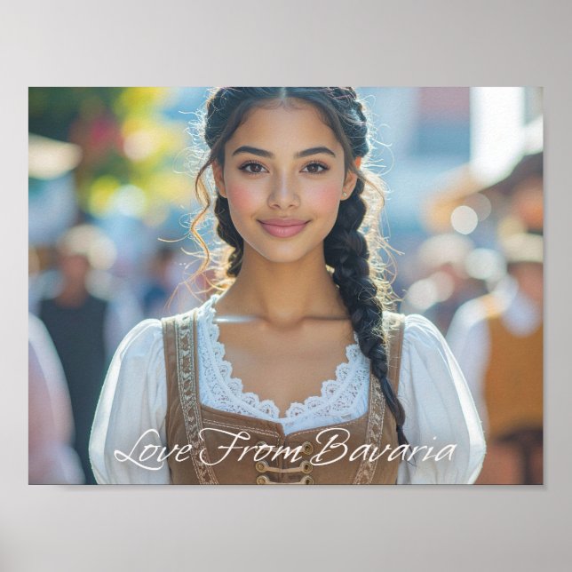 LOVE FROM BAVARIA - Beautiful Bavarian Girl Poster (Front)