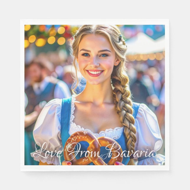 LOVE FROM BAVARIA NAPKIN (Front)