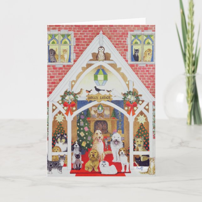 Love from Holly Lodge Holiday Card (Front)