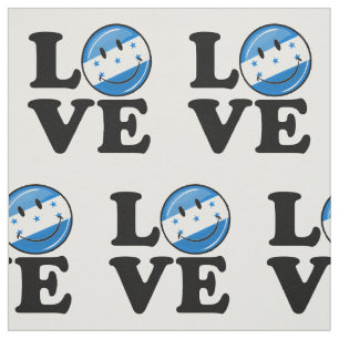 Love From Honduras Smiling flag Fabric