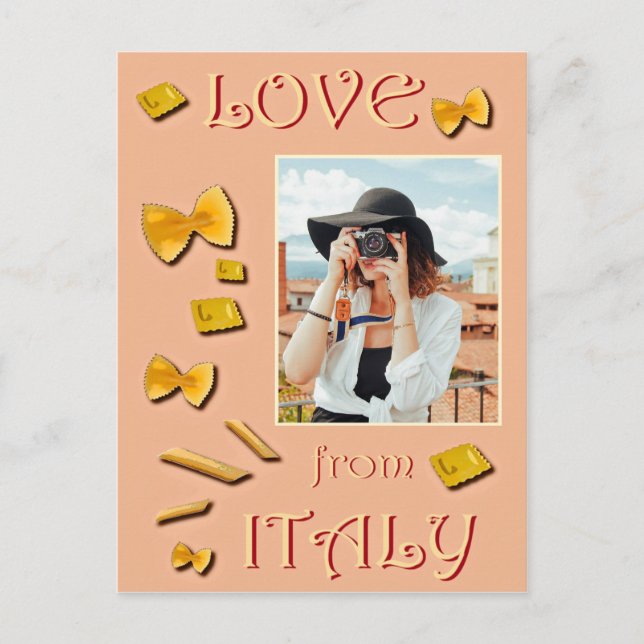 Love from Italy Postcard (Front)