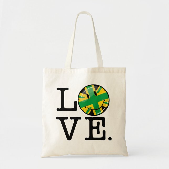 Love from Jamaica and Britain Tote Bag (Front)