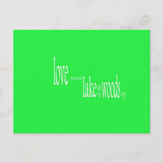 Love From Lake of the Woods Postcard