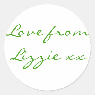 Love from Lizzie Stickers (Sheet of 20)