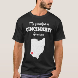 Love From My Grandpa in Cincinnati OH Loves Me Lon T-Shirt