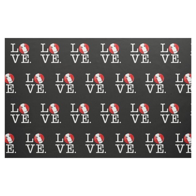 Love From Peru | Smiling Peruvian Flag Fabric (Fat Quarter)