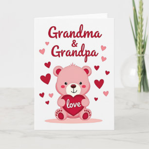 Love From Us Grandma Grandpa Card