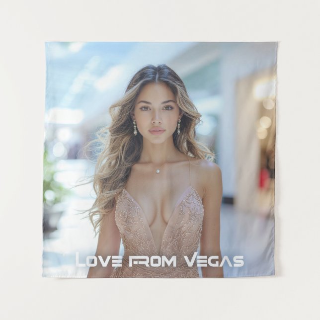 LOVE FROM VEGAS TAPESTRY (Front)