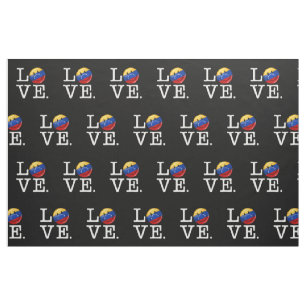 Love From Venezuela Smiling Flag Fabric