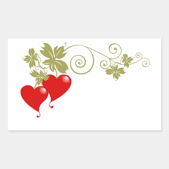 Love Fruit Rectangular Sticker (Front)