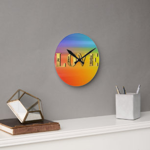 LOVE-Fruits of God's Spirit Christain Faith Round Clock