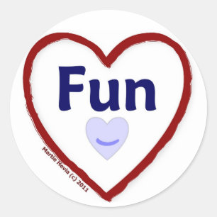 Love Fun Classic Round Sticker