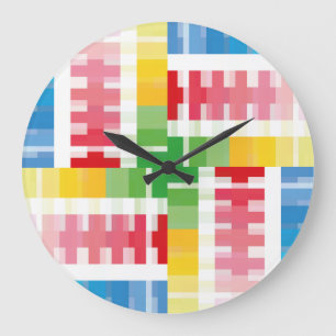 LOVE FUTURE MULTICOLOR INCLINED by masanser Large Clock