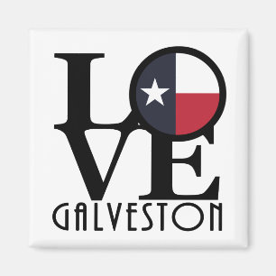 LOVE Galveston Texas Magnet