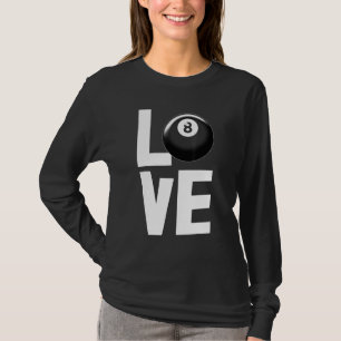 Love Game S Billiards Player Tees Men Game