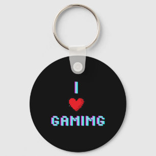 Love Gaming Video Game Heart Gamer Key Ring