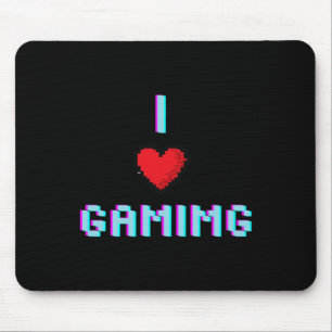 Love Gaming Video Game Heart Gamer Mouse Pad