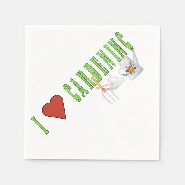 Love Gardening Napkin (Front)