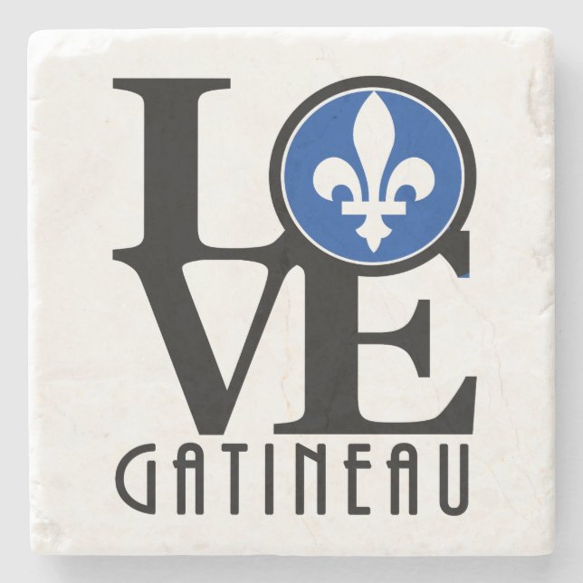 LOVE Gatineau Stone Coaster (Front)