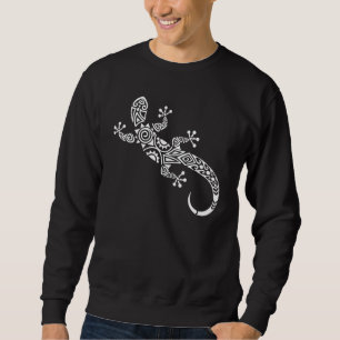 Love Geckos Tribal Lizard Chameleon Gecko Tatt Sweatshirt
