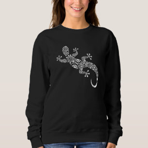 Love Geckos Tribal Lizard Chameleon Gecko Tattoo Sweatshirt