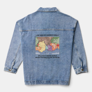 Love Geology Unconditionally Fault Driven World Denim Jacket