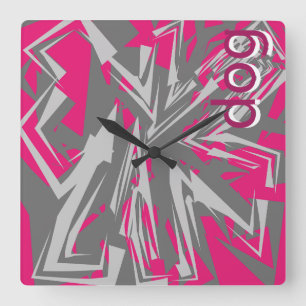 LOVE GEOMESKY ANIMALS dog BY MASANSER Square Wall Clock