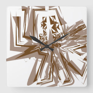 LOVE GEOMESKY ANIMALS elephantl BY MASANSER Square Wall Clock